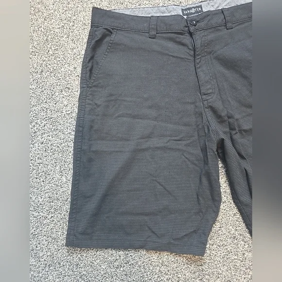 Hang Ten Chino shorts lightweight hybrid walkshorts Mens 38 Black - Picture 3 of 11